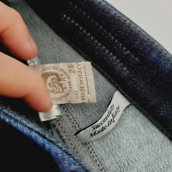 NWT DIESEL Doris Bootcut Dark Wash Jeans (small slim fit) - Picture 11 of 14